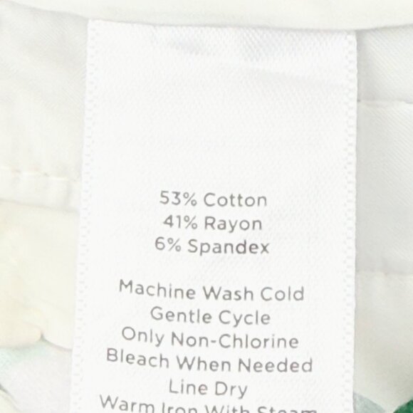 Talbots Women's Stretch Slim Leg Floral Garden Chatham Ankle Pants Size 4 NWT - Picture 8 of 12